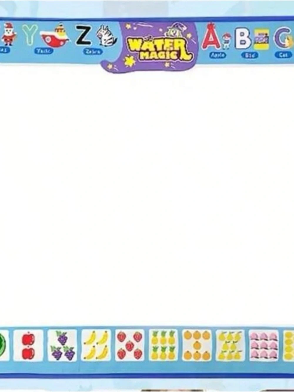 Kids Drawing Mat - Blue Educational Play Mat